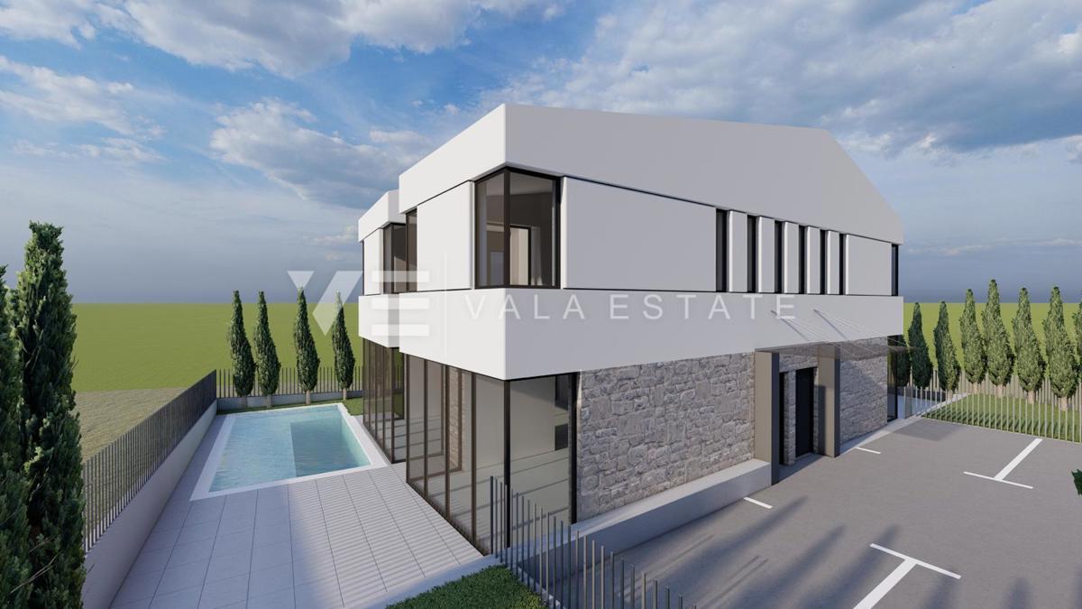 NOVA MODERNA POL-SAMOSTOJNA HIŠA Z BAZENOM