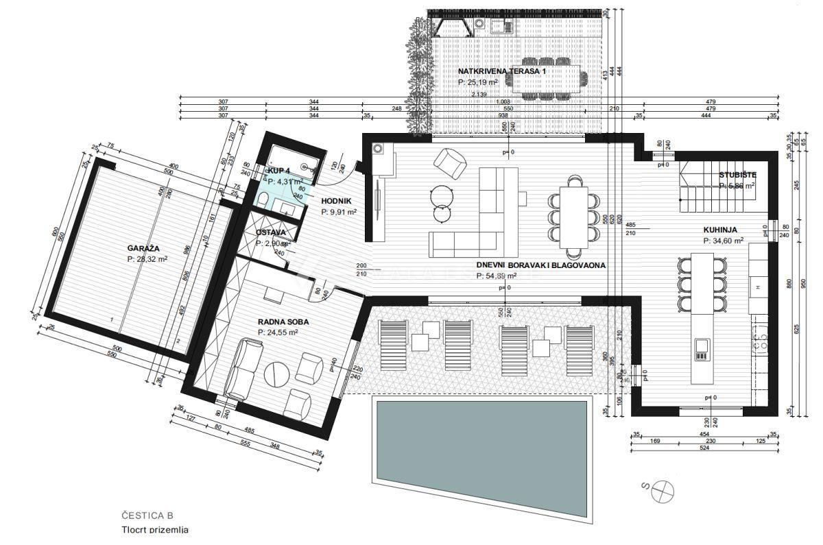 ZAZIDLJIVO ZEMLJIŠČE S PROJEKTNO DOKUMENTACIJO NA MIRNI PODEŽELSKI LOKACIJI