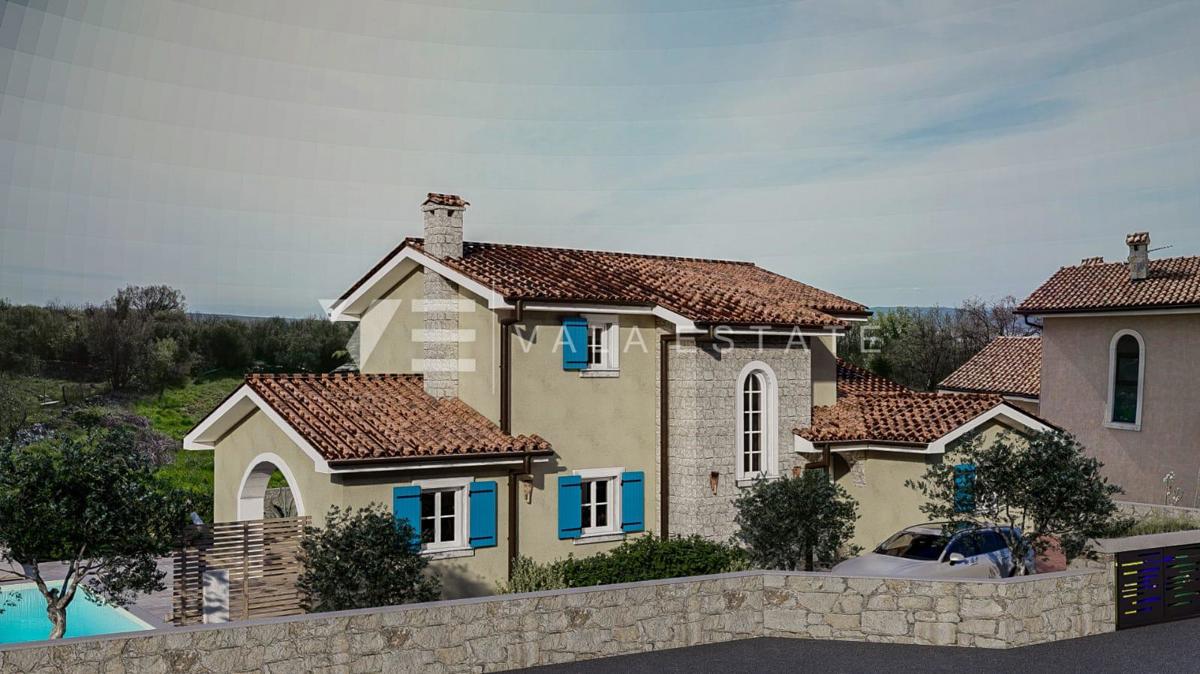 NOVA MEDITERANSKA VILA Z BAZENOM IN POGLEDOM NA MORJE