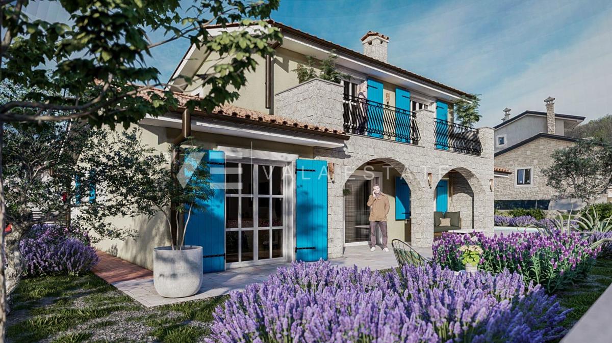 NOVA MEDITERANSKA VILA Z BAZENOM IN POGLEDOM NA MORJE