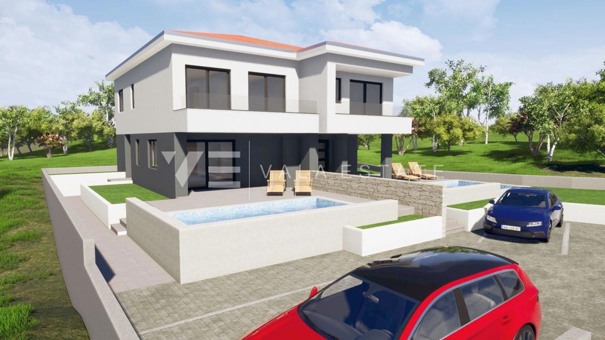 NOVA SAMOSTOJNA HIŠA Z BAZENOM NA MIRNI LOKACIJI