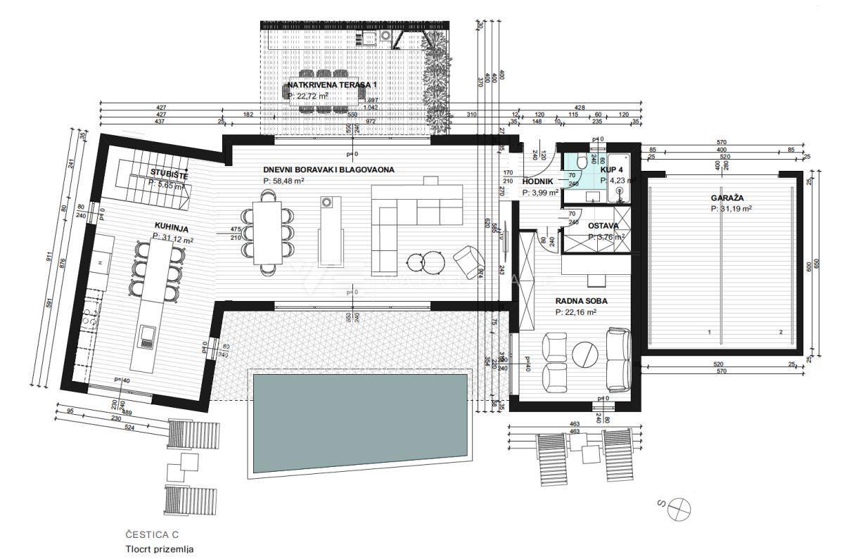ZAZIDLJIVO ZEMLJIŠČE S PROJEKTNO DOKUMENTACIJO NA MIRNI PODEŽELSKI LOKACIJI