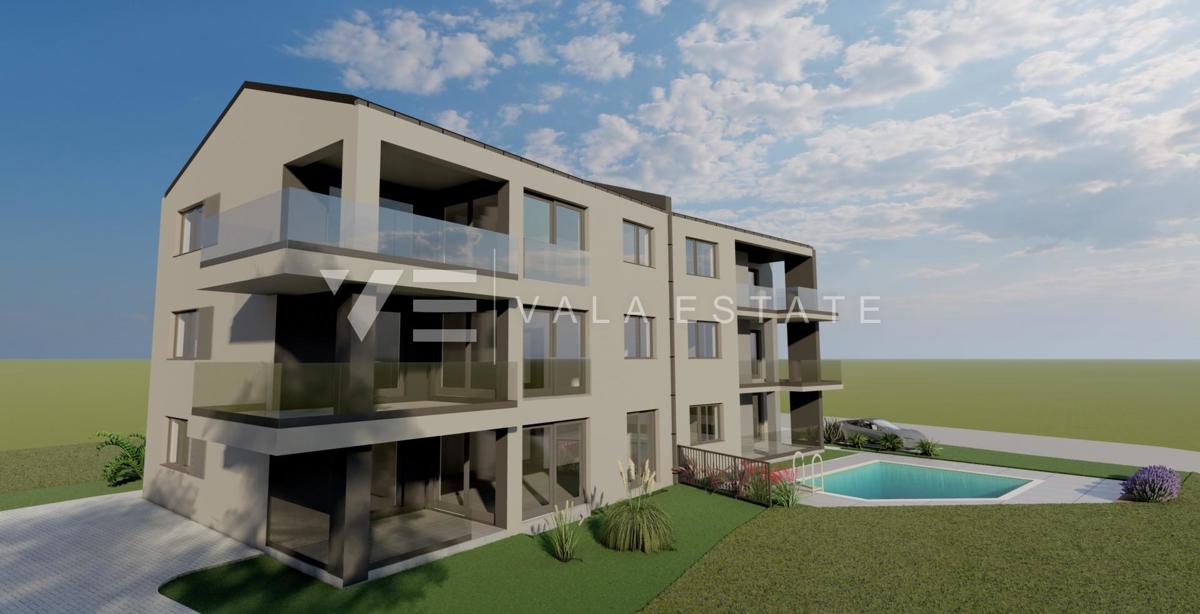 PRITLIČNI APARTMA Z VRTOM IN SKUPNIM BAZENOM