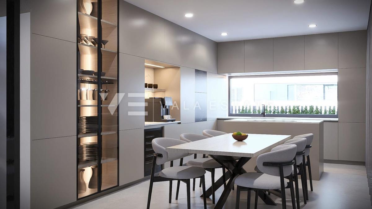 MODERNA DVOJNA HIŠA Z BAZENOM IN POGLEDOM NA MORJE