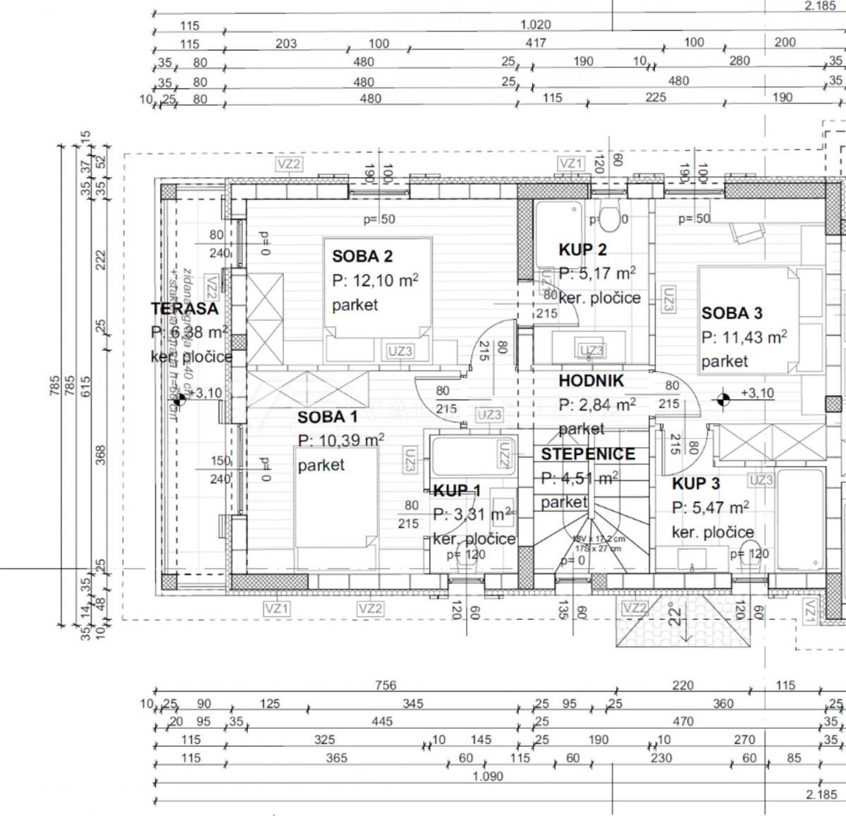 MODERNA DVOJNA HIŠA Z BAZENOM IN POGLEDOM NA MORJE