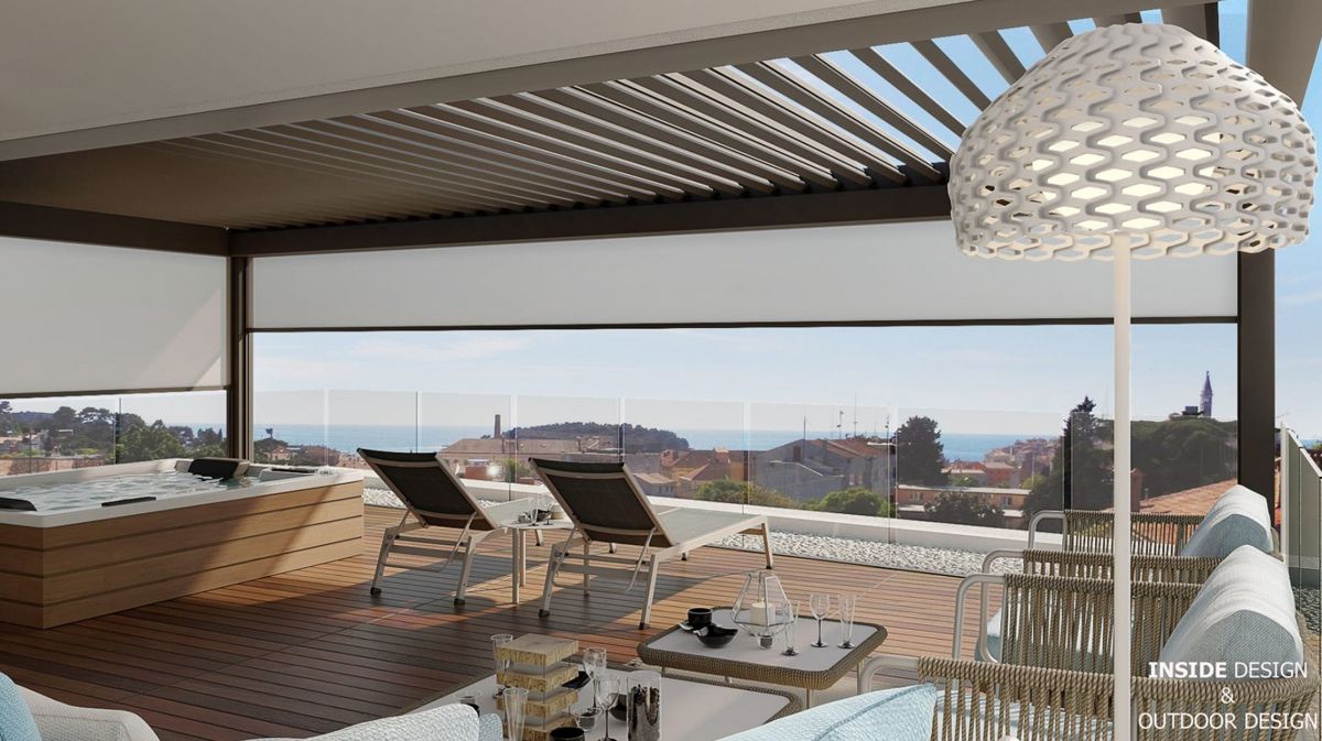 Penthouse s pogledom v bližini centra in morja, Rovinj