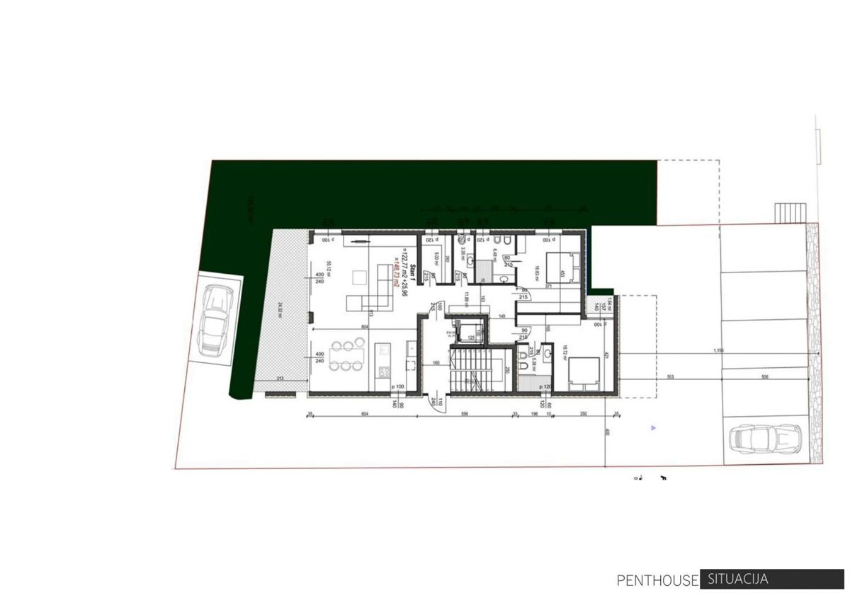 Penthouse s pogledom v bližini centra in morja, Rovinj