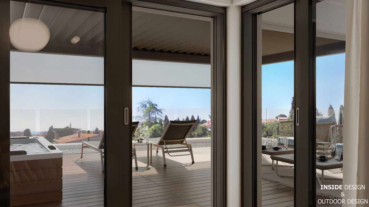Penthouse s pogledom v bližini centra in morja, Rovinj