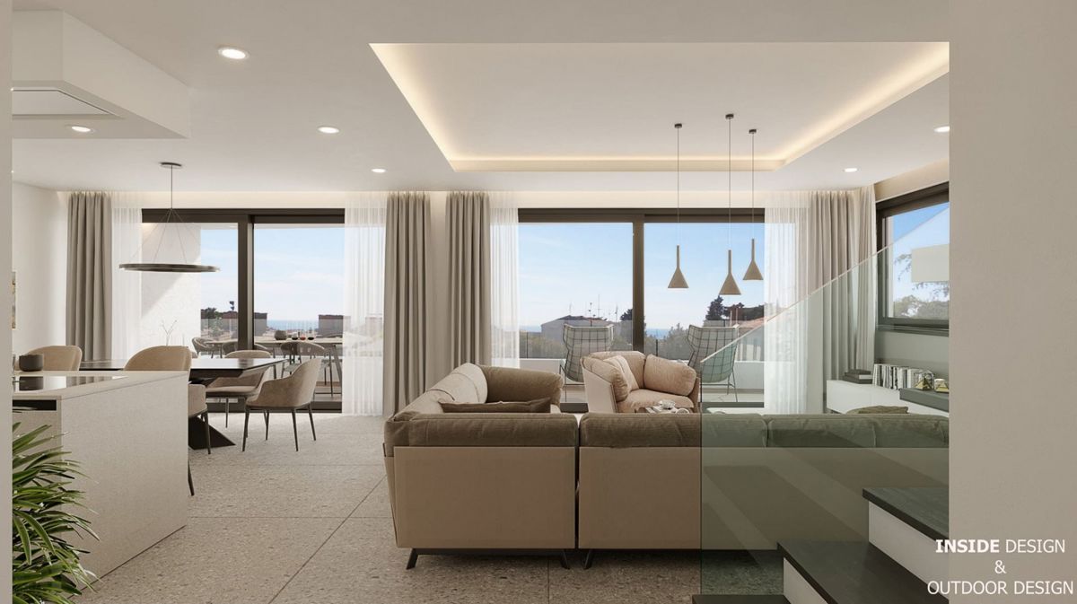 Penthouse s pogledom v bližini centra in morja, Rovinj