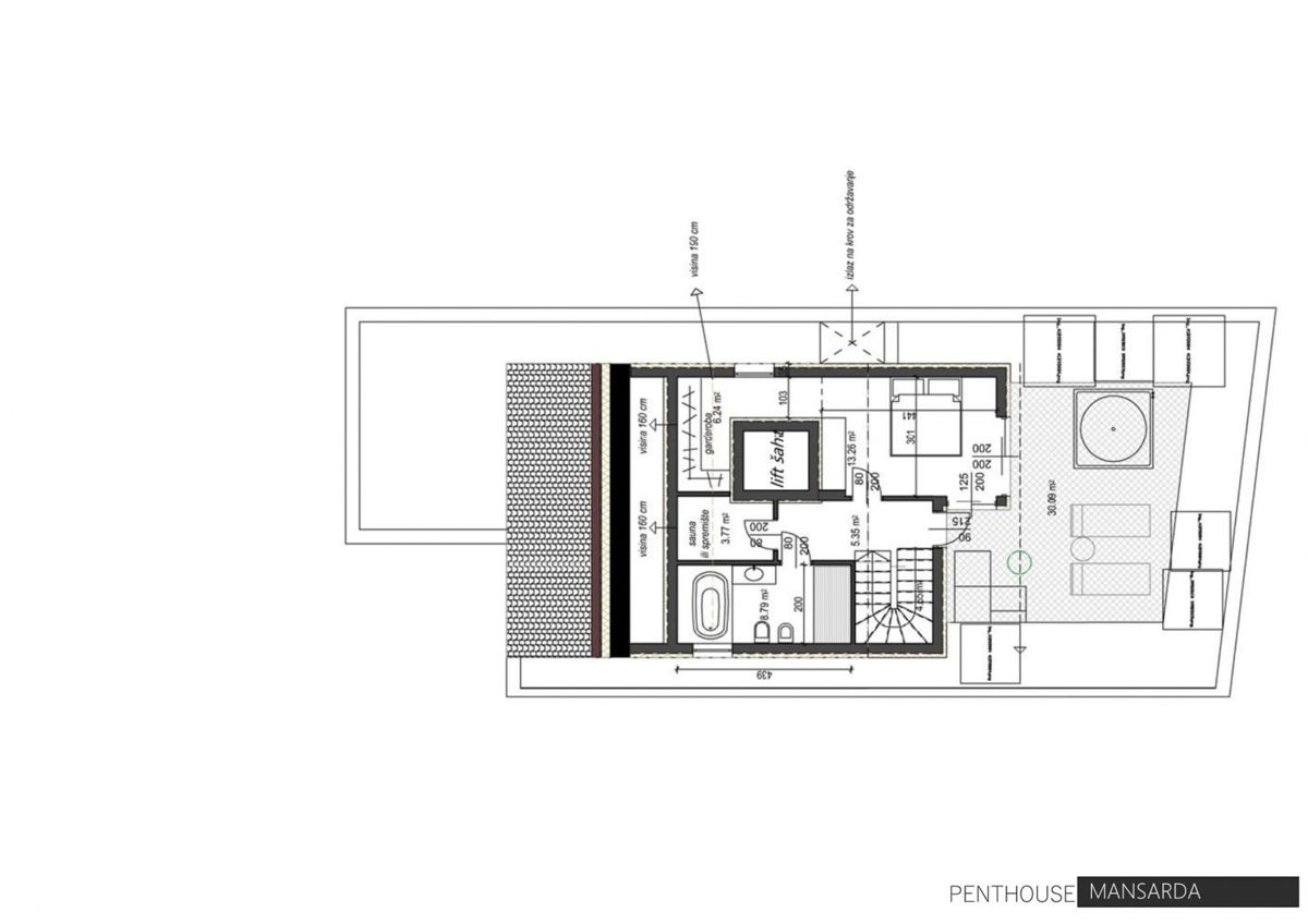 Penthouse s pogledom v bližini centra in morja, Rovinj