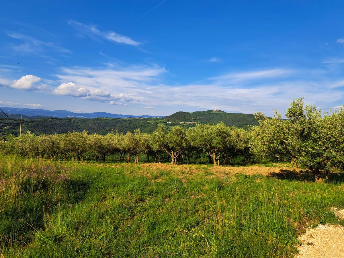 Gradbeno zemljišče s pogledom na jezero Butoniga, v bližini Pazina