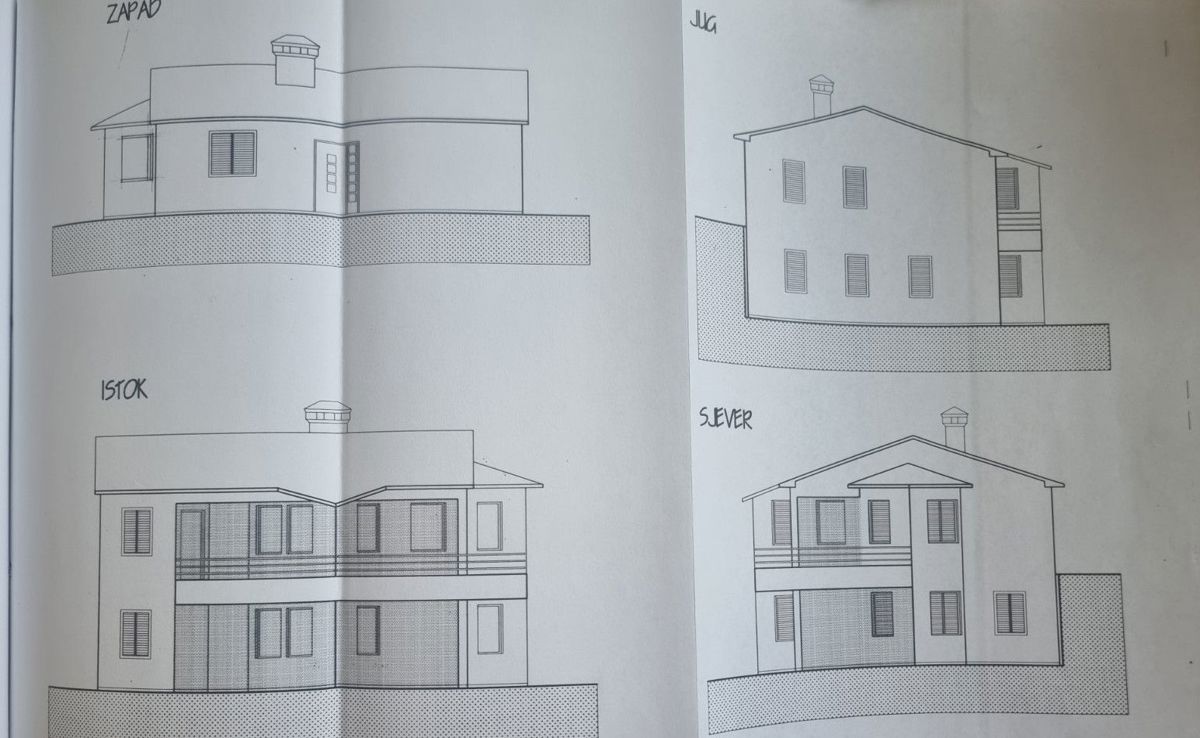 Labin, zemljišče z gradbenim dovoljenjem & pogledom na morje