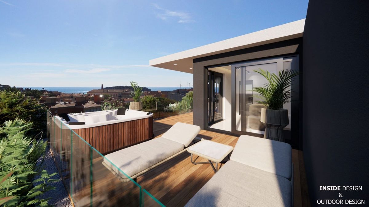 Penthouse v novi stavbi v bližini centra in morja, Rovinj
