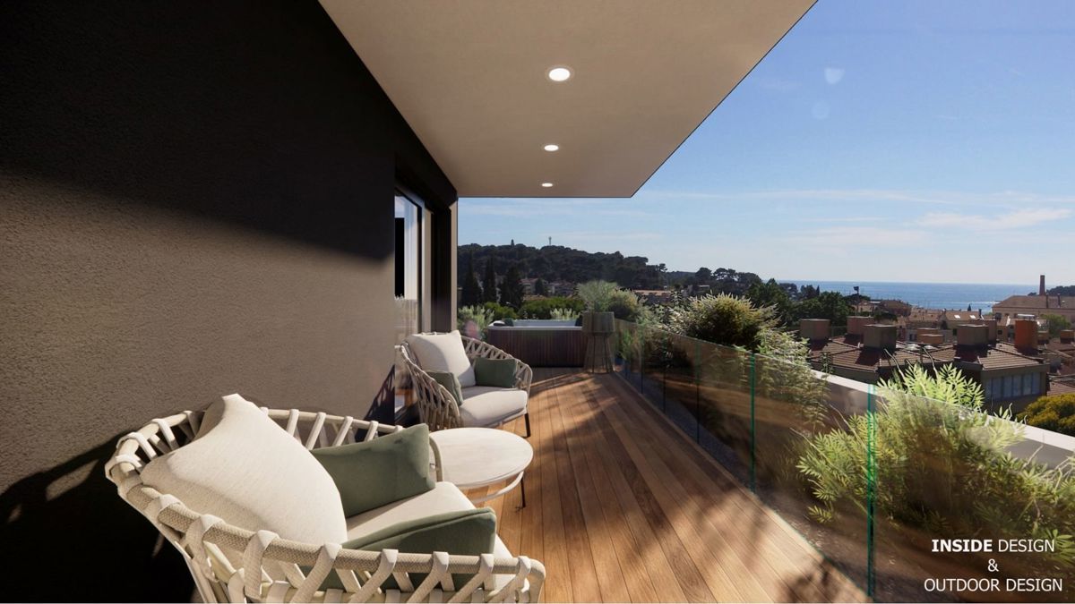 Penthouse v novi stavbi v bližini centra in morja, Rovinj