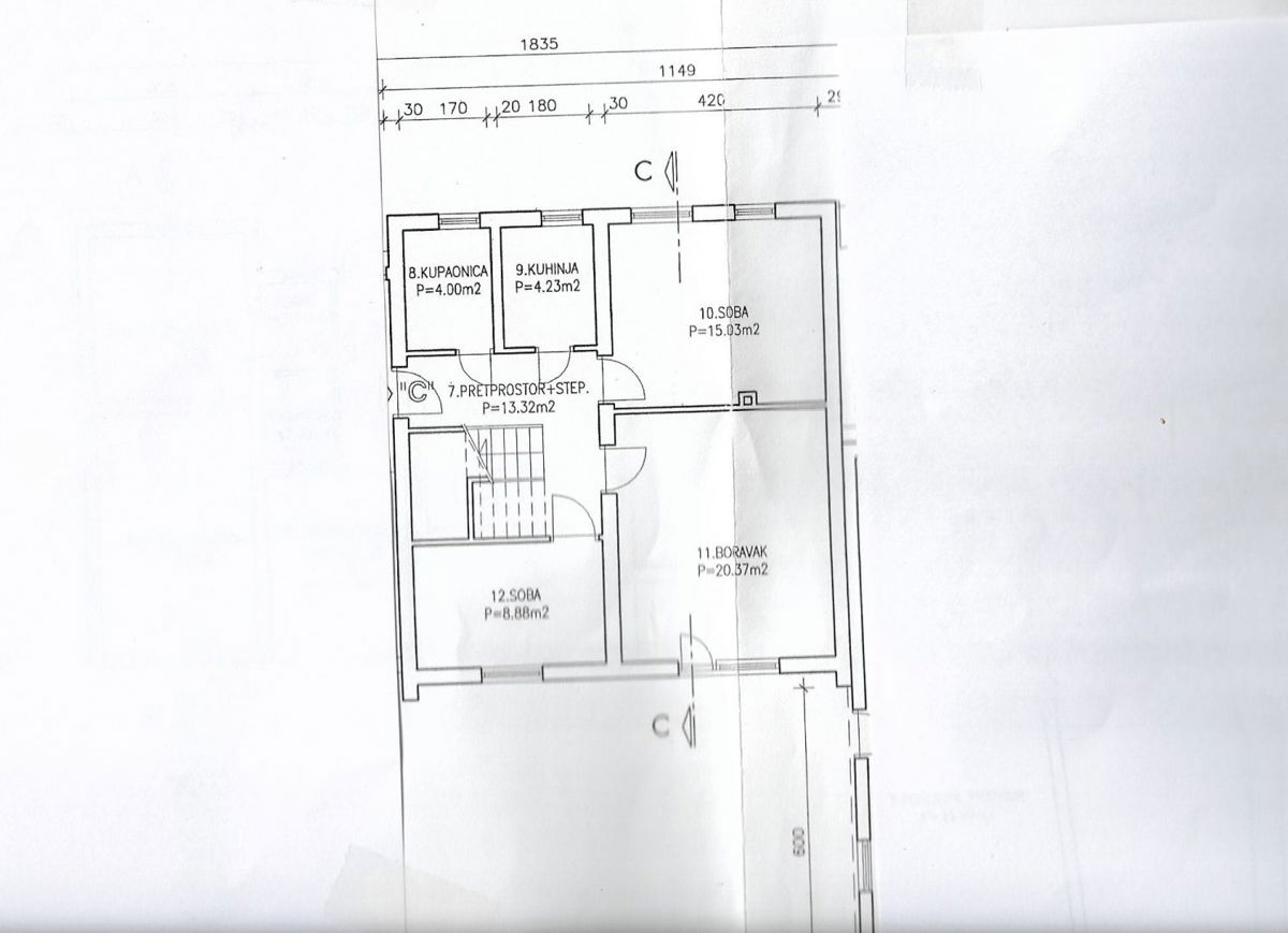 Hiša Fažana, 258,84m2