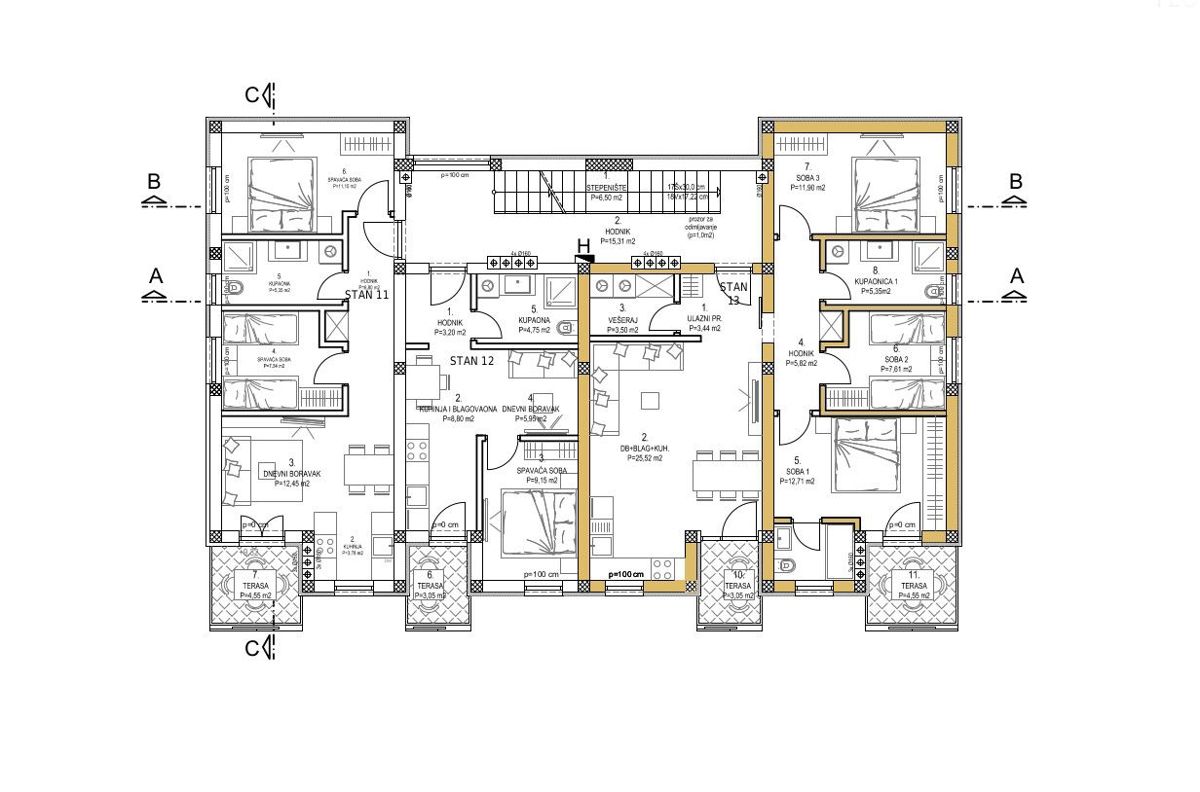 Stanovanje Labin, 82,80m2