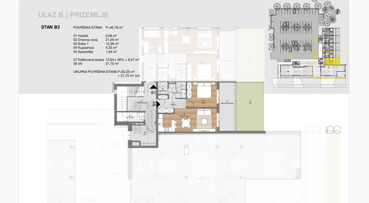 Stanovanje Labin, 52,25 m2