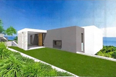 Labin, zemljišče z gradbenim dovoljenjem & odprtim pogledom na morje