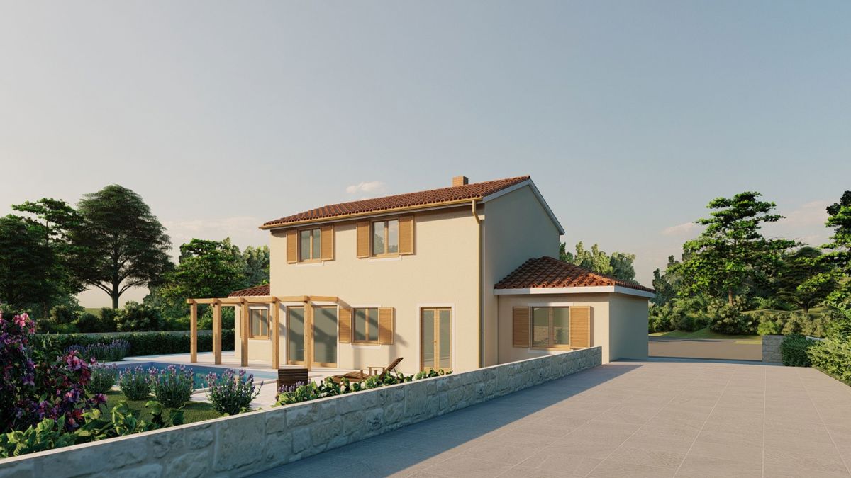 Istra, Tinjan - Moderna hiša z bazenom