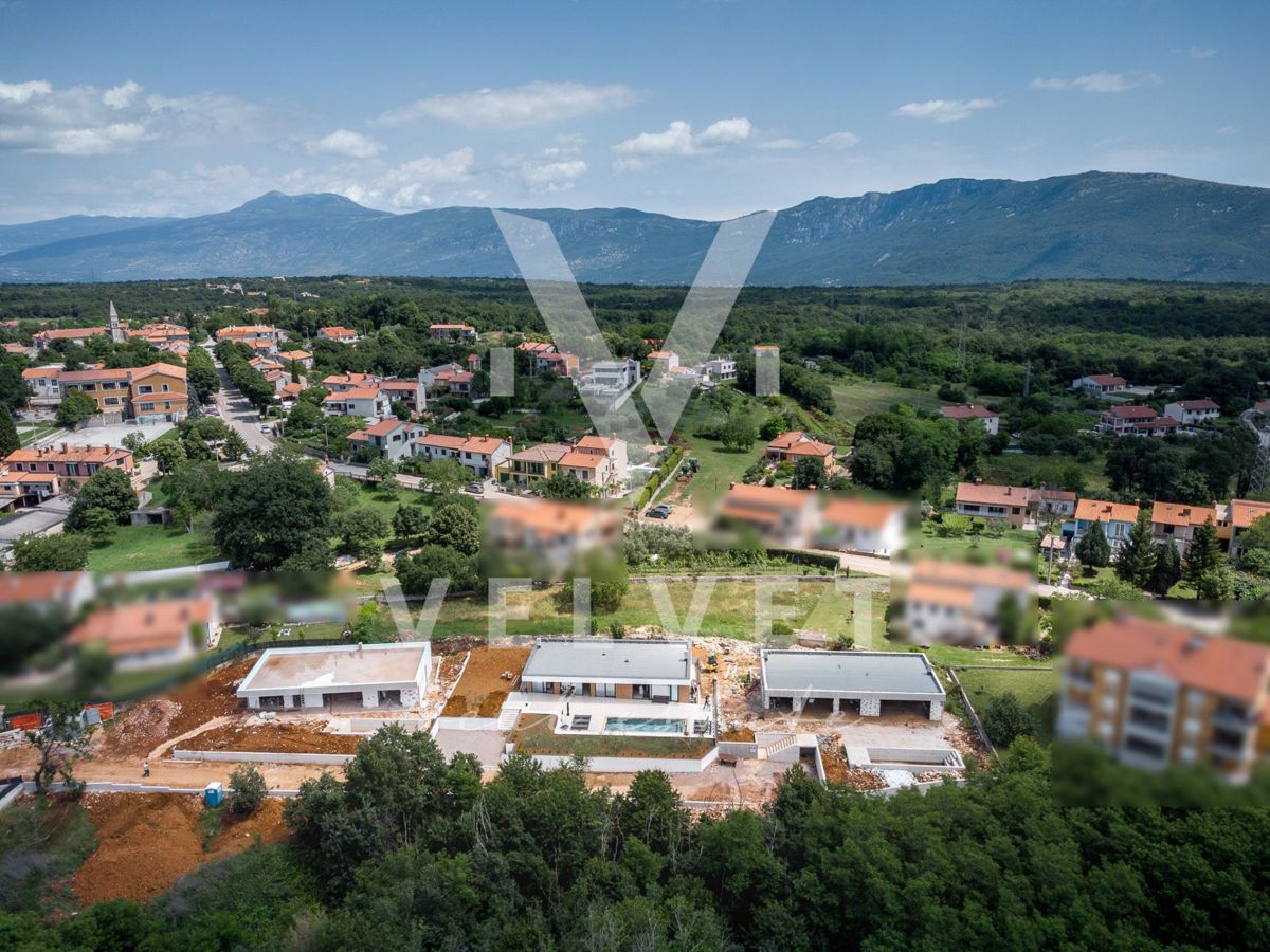 Istra, Labin, moderna vila z bazenom.