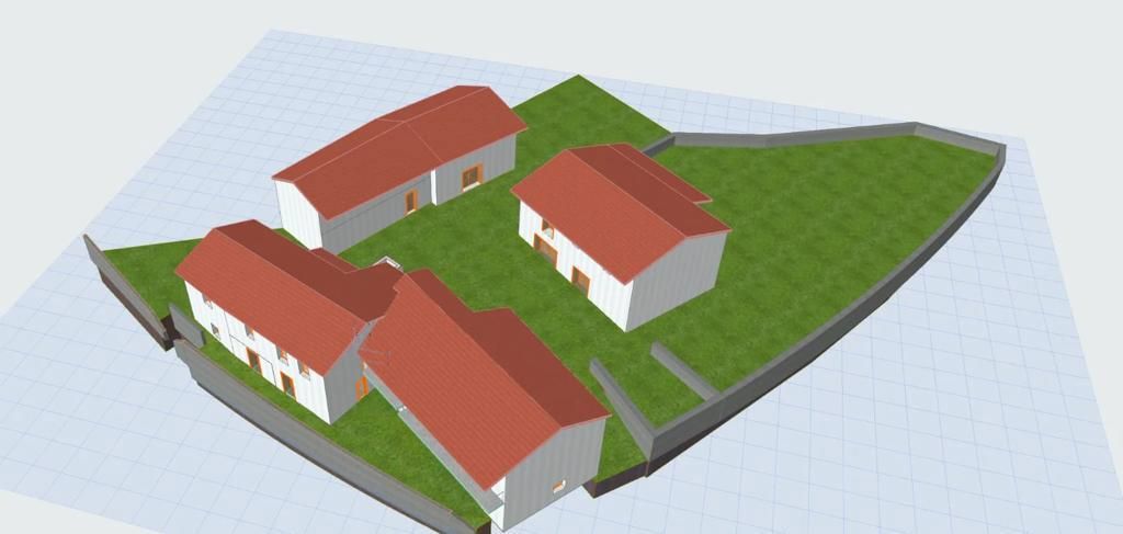 Projekt 6 podeželskih hiš z bazenom in dodatnimi objekti, širše območje Matulj