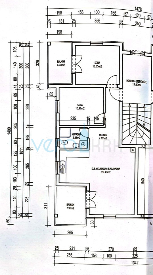 Uvala Soline, otok Krk, okolica, dvosobno stanovanje v nadstropju, terasa, novogradnja, razgled, prodaja