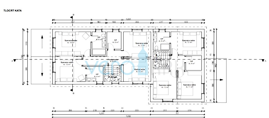 Vrbnik, Risika, Samostojna hiša z dvema apartmajema in bazenom, prodamo