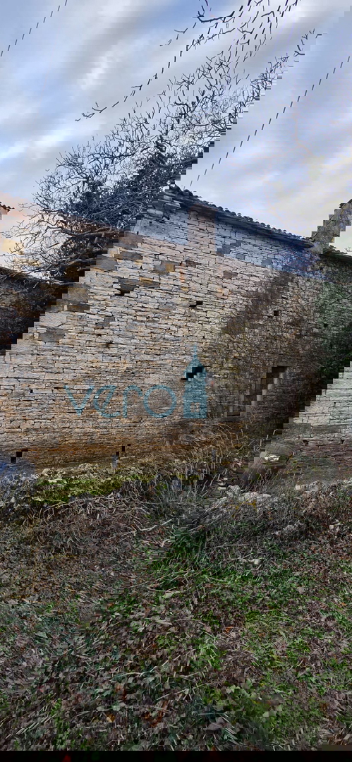 Istra, Oprtalj, posest 2735 m2, štiri hiše z zemljiščem, prodaja