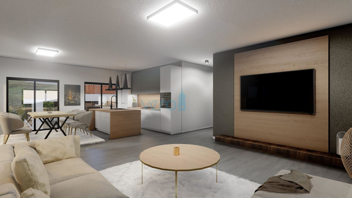 Vrbnik, otok Krk, stanovanje 162 m2, bazen, fitnes, vrt, prodaja