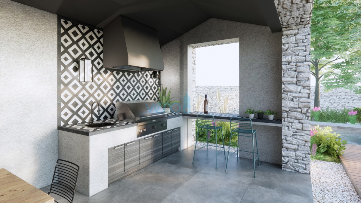Mesto Krk, gradbeno zemljišče 806m2, panoramski pogled, projektna dokumentacija, odlična lokacija, prodaja