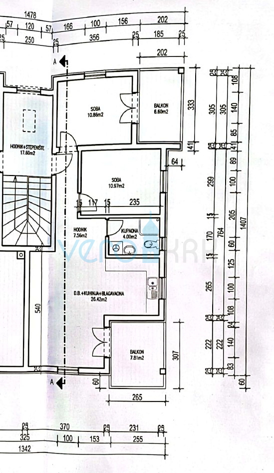 Uvala Soline, otok Krk, okolica, dvosobno stanovanje v 2. nadstropju, terasa, novogradnja, prodaja