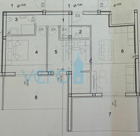 Istra, Novigrad, stanovanje 92 m2, 1. nadstropje, novogradnja, 2 terasi, pogled na morje, prodaja