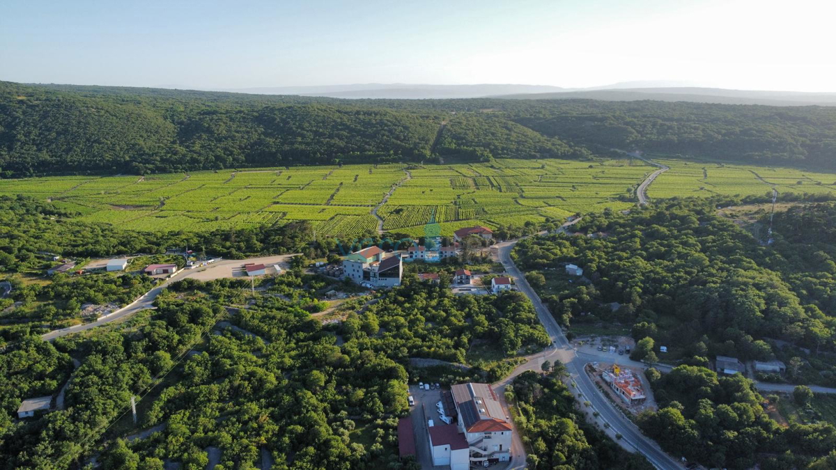 Vrbnik, otok Krk, dinamična samostojna hiša z bazenom in velikim vrtom