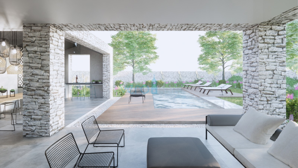 Mesto Krk, gradbeno zemljišče 2990m2, panoramski pogled, projektna dokumentacija, odlična lokacija, prodaja