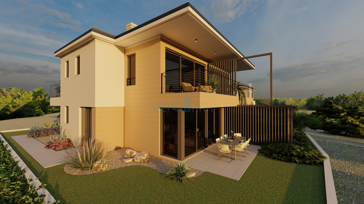 Otok Krk, Malinska, gradbena zemljišča 622m2 in 540m2 z gradbenim dovoljenjem, prodaja