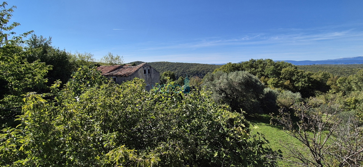 Dobrinj, otok Krk, samostojna kamnita hiša, pogled na morje, terasa, konoba, prodamo