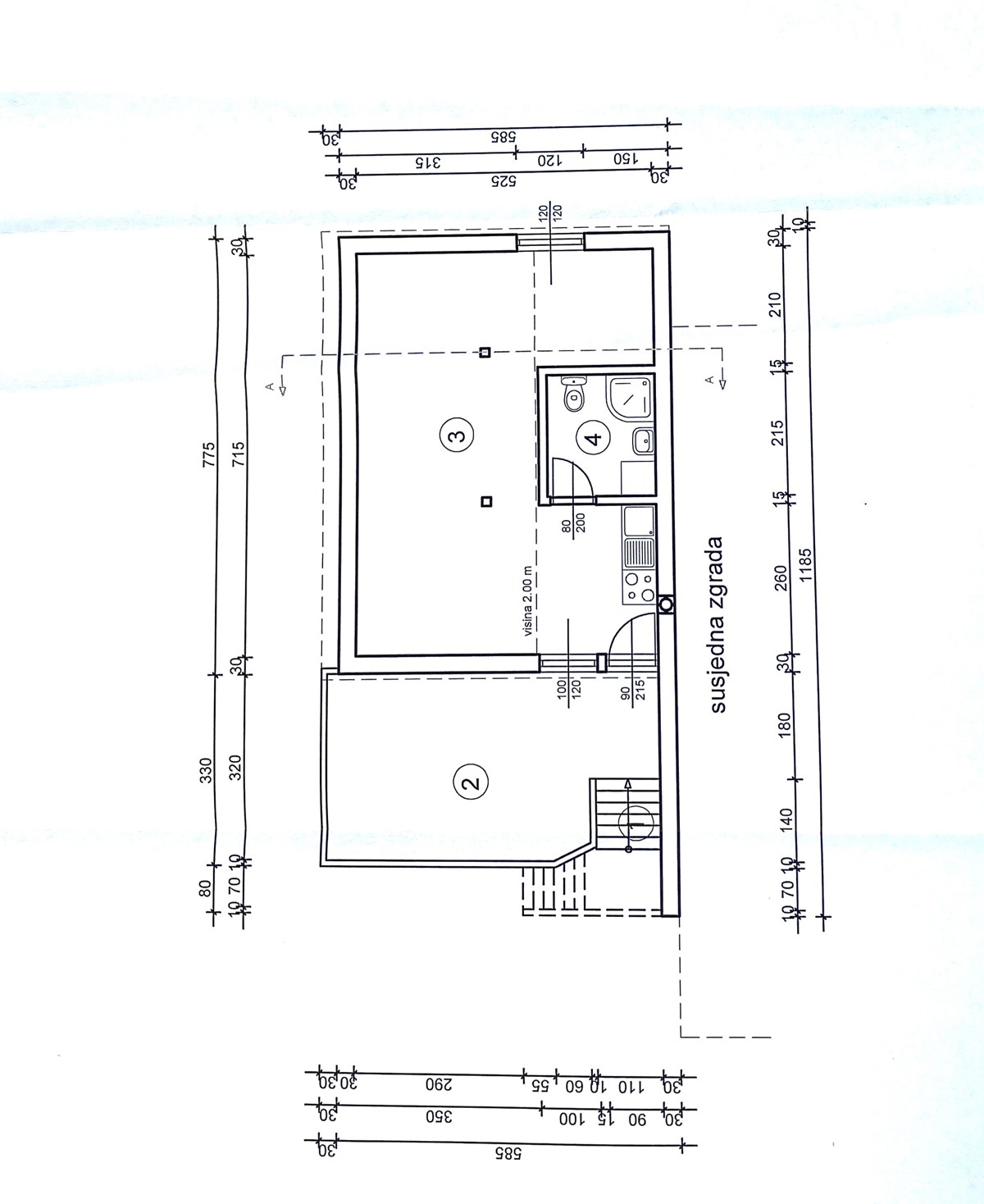 Otok Krk, Dobrinj, okolica, dvojna kuća z dvema apartmajnama, pogled, zemljišče, prodaja