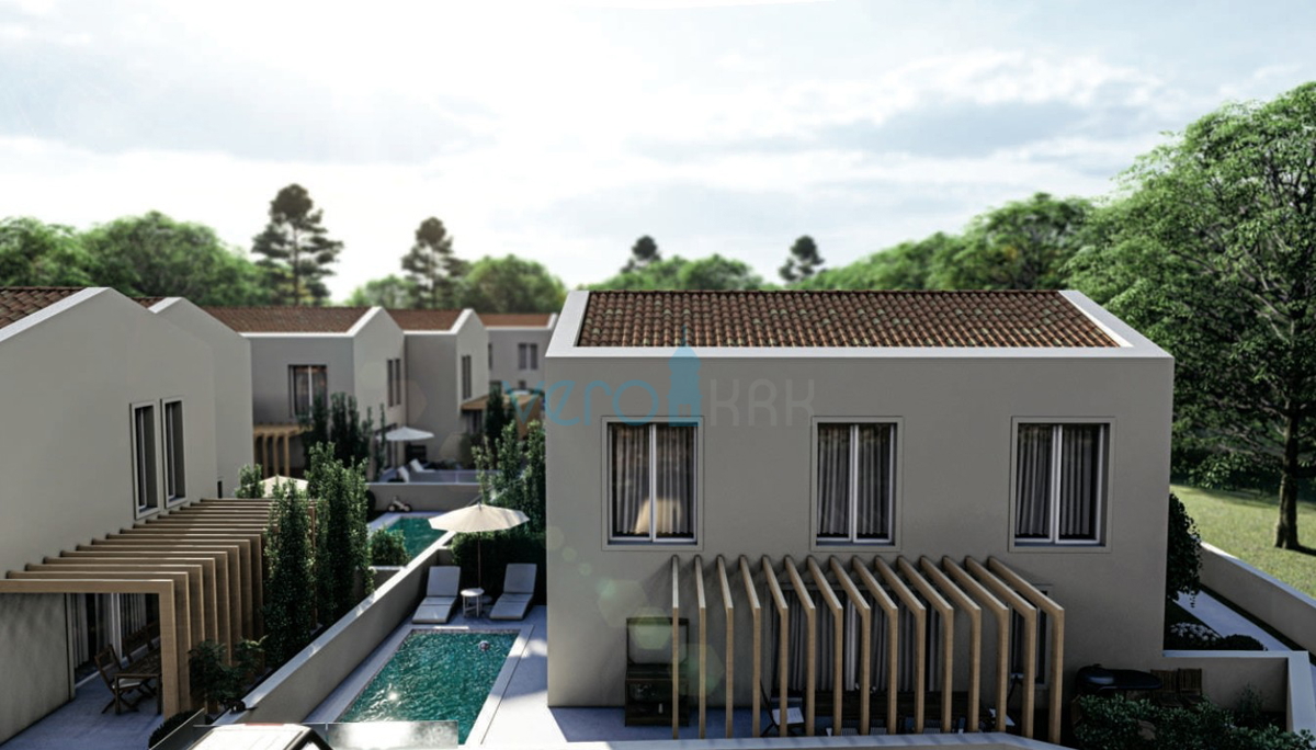 Otok Krk, Dobrinj, širša okolica, gradbeno zemljišče 512 m2, prodaja