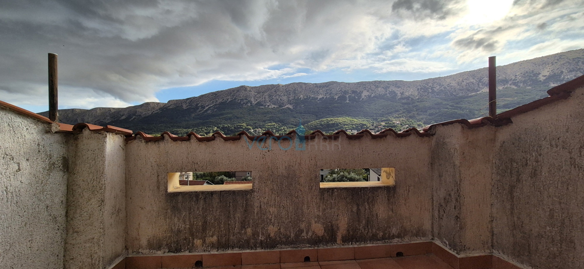 Otok Krk, Baška, okolica, dvosobno stanovanje, razgled, prodaja