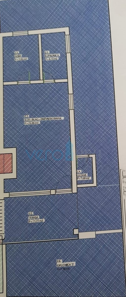 Malinska, okolica, apartma 50 m2 s pogledom na morje, vrt, 80 m od plaže, prodamo