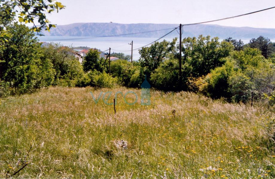 Novi Vinodolski, Klenovica - gradbeno zemljišče, pogled, 500m od morja, prodamo