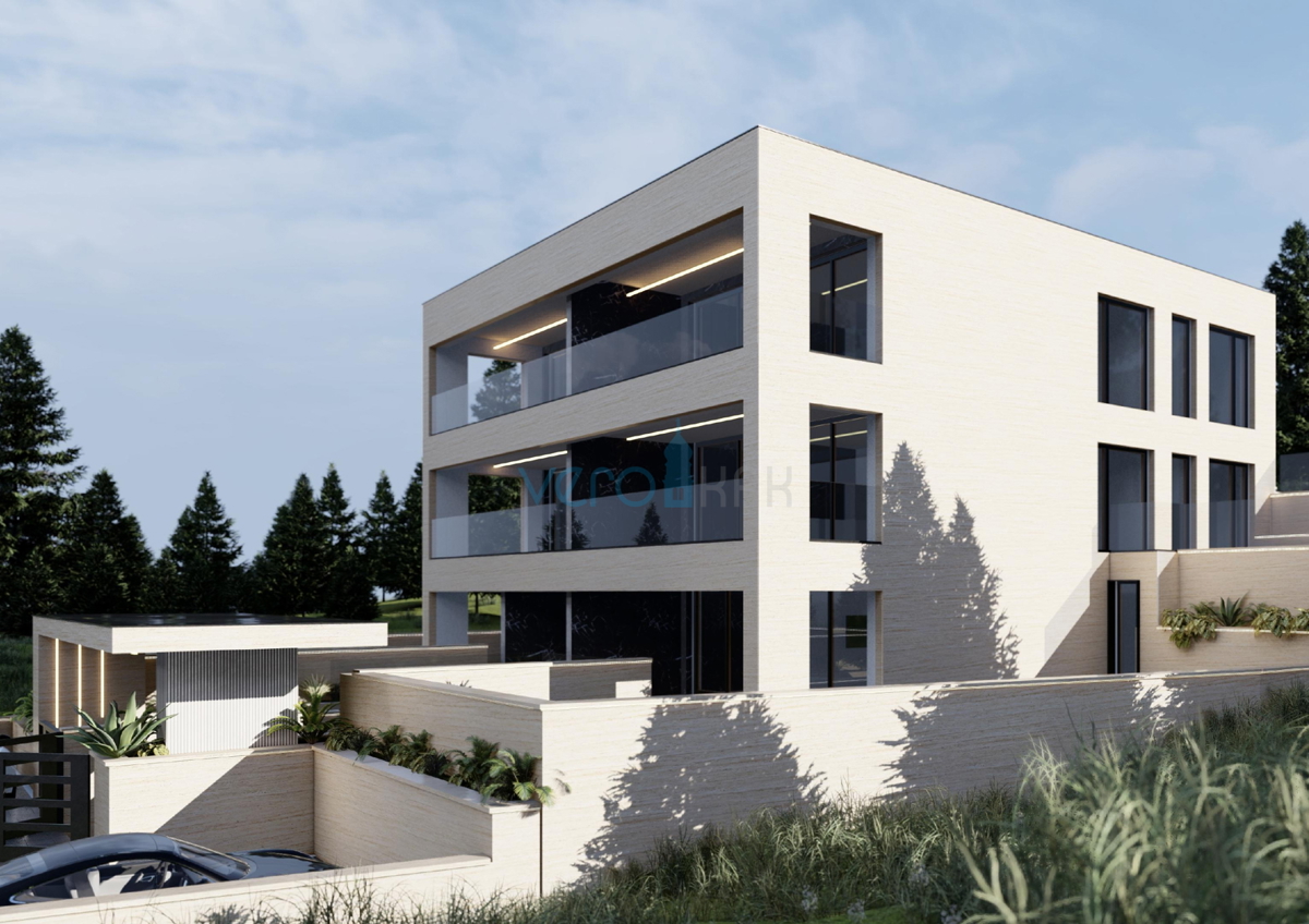 Omišalj, otok Krk, zazidljivo zemljišče 970 m2, gradbeno dovoljenje, 2. vrsta ob morju, razgled, prodaja