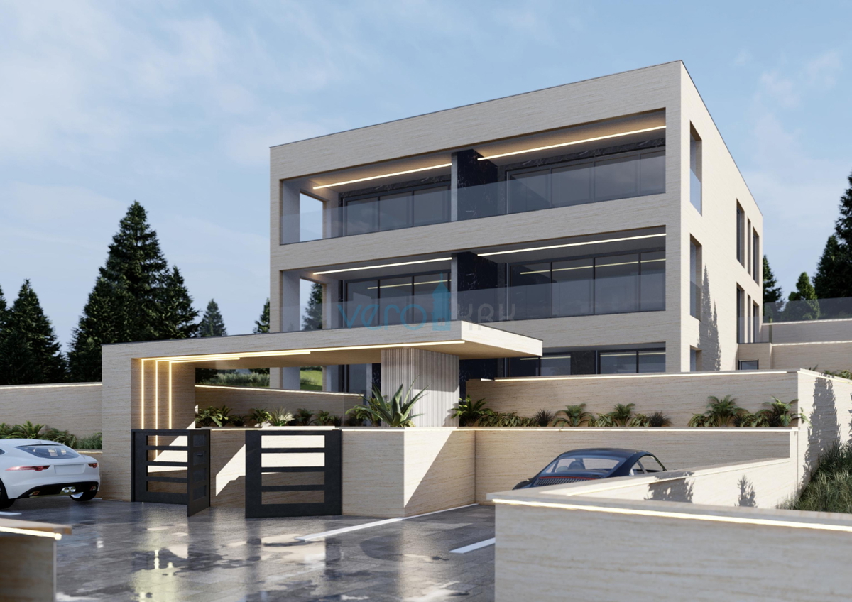 Omišalj, otok Krk, zazidljivo zemljišče 970 m2, gradbeno dovoljenje, 2. vrsta ob morju, razgled, prodaja