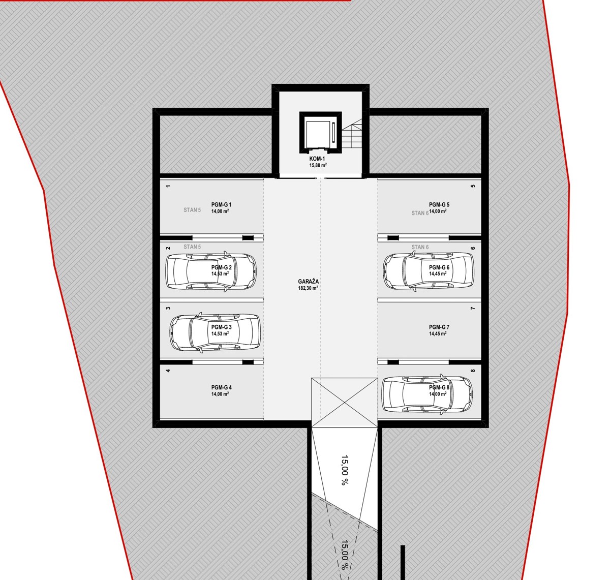 Omišalj, otok Krk, zazidljivo zemljišče 970 m2, gradbeno dovoljenje, 2. vrsta ob morju, razgled, prodaja