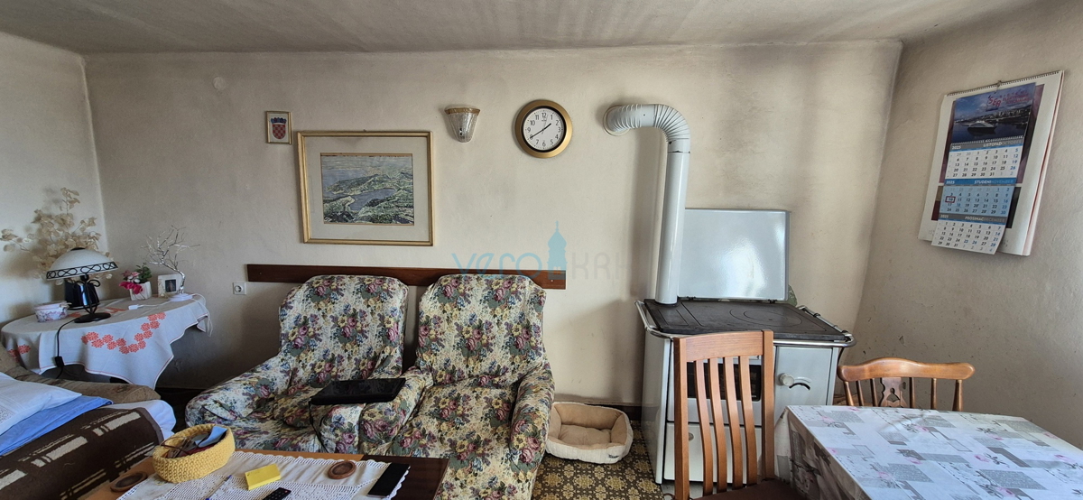 Bakar, Hreljin - dvojna kamnita hiša, pogled na morje, zemljišče z vrtom 821 m2 + zazidljivo zemljišče 876 m2, prodaja