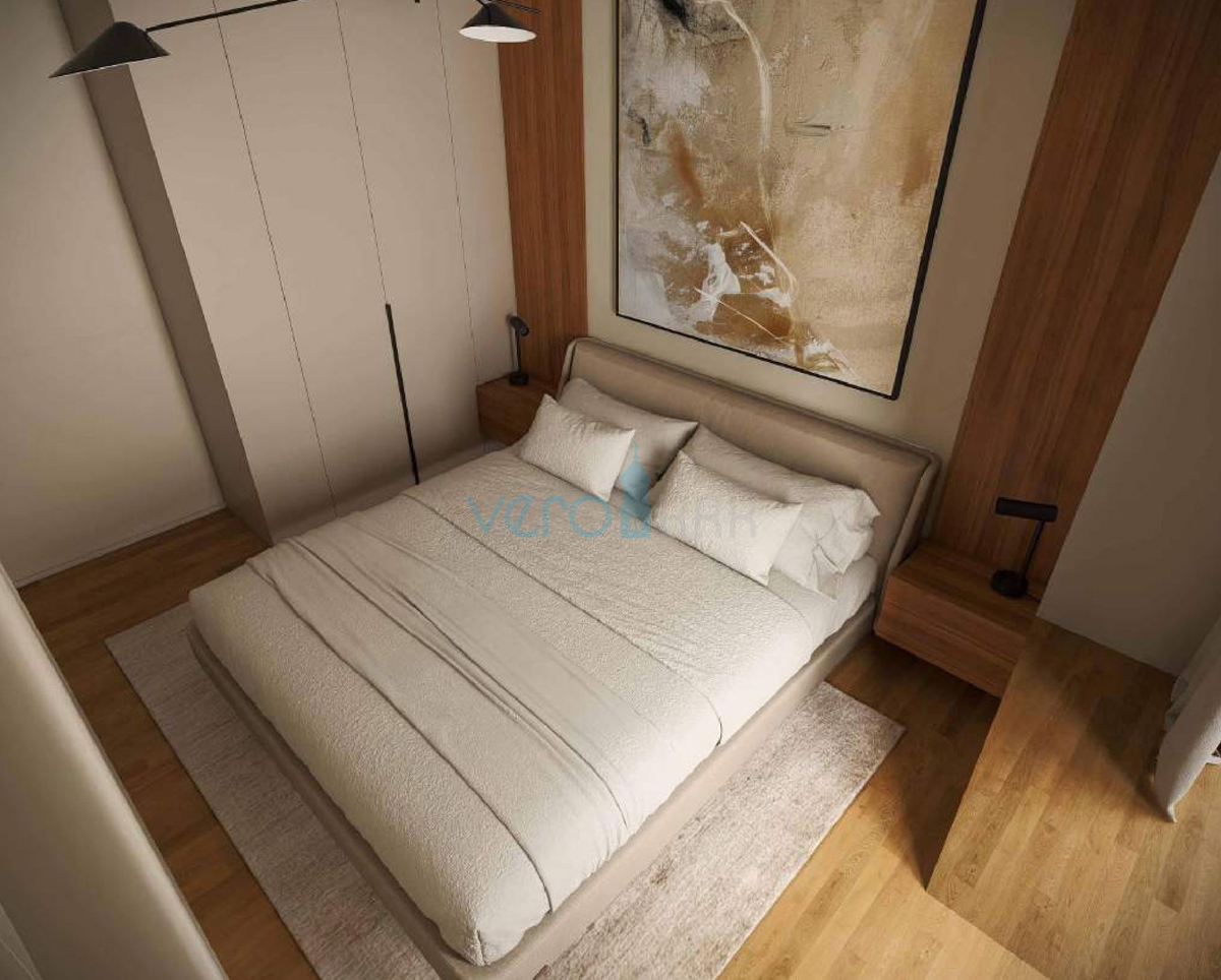 Otok Krk, Omišalj, novogradnja, dvosobno stanovanje v pritličju, vrt, shramba, prodaja