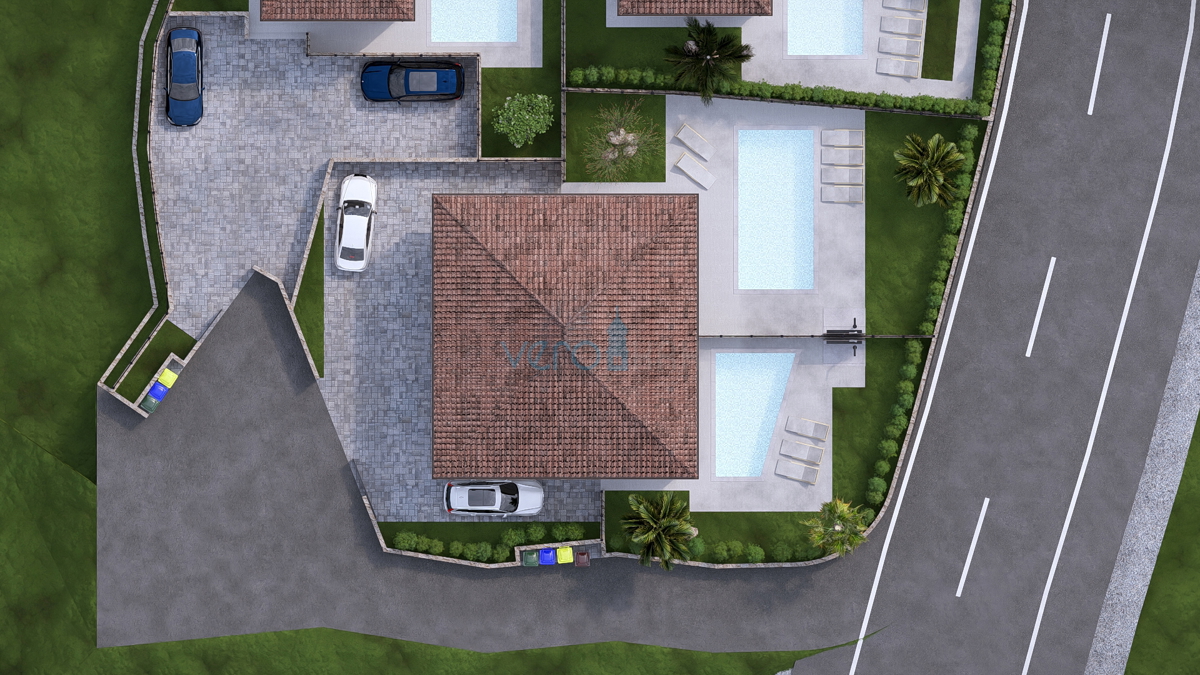 Mesto Krk, okolica, zazidljivo zemljišče 604 m2, gradbeno dovoljenje, prodaja