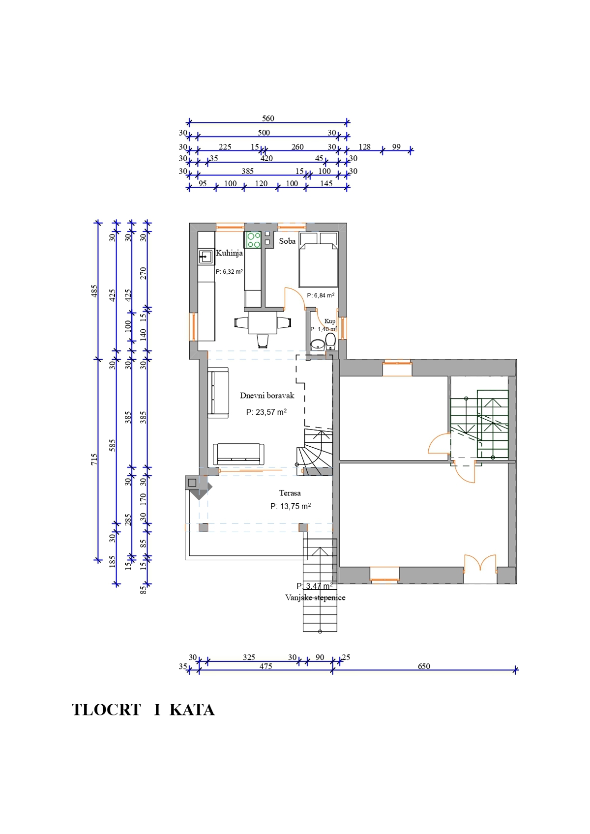Omišalj, otok Krk, kamnita hiša v nizu z 2 apartmajema, terasa, parkirišče, prodaja