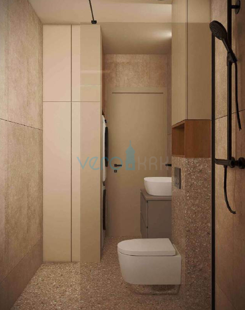 Otok Krk, Omišalj, dvosobno stanovanje v pritličju, novogradnja, vrt, prodaja