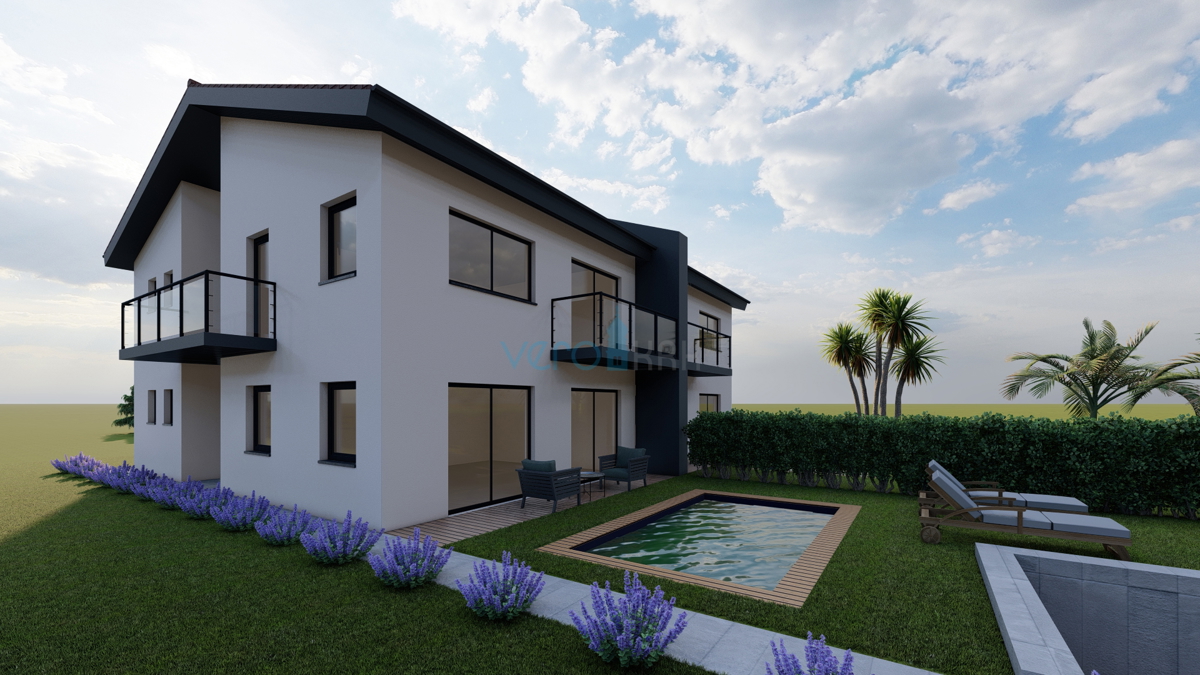 Otok Krk, uvala Soline, gradbeno zemljišče 605 m2 s pravnomočnim gradbenim dovoljenjem, prodaja